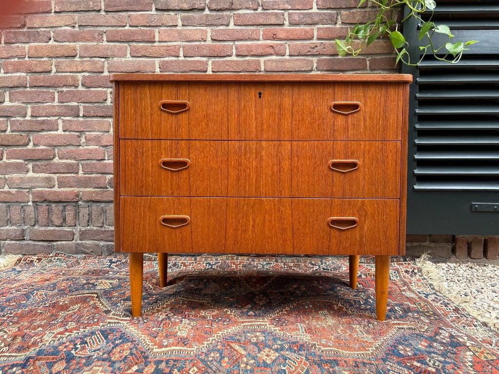 Zweedse - smi Laden kastje / dressoir retro vintage jaren 60, Ophalen, Gebruikt, Deens design - Scandinavisch - Pastoe - Louis van Teeffelen