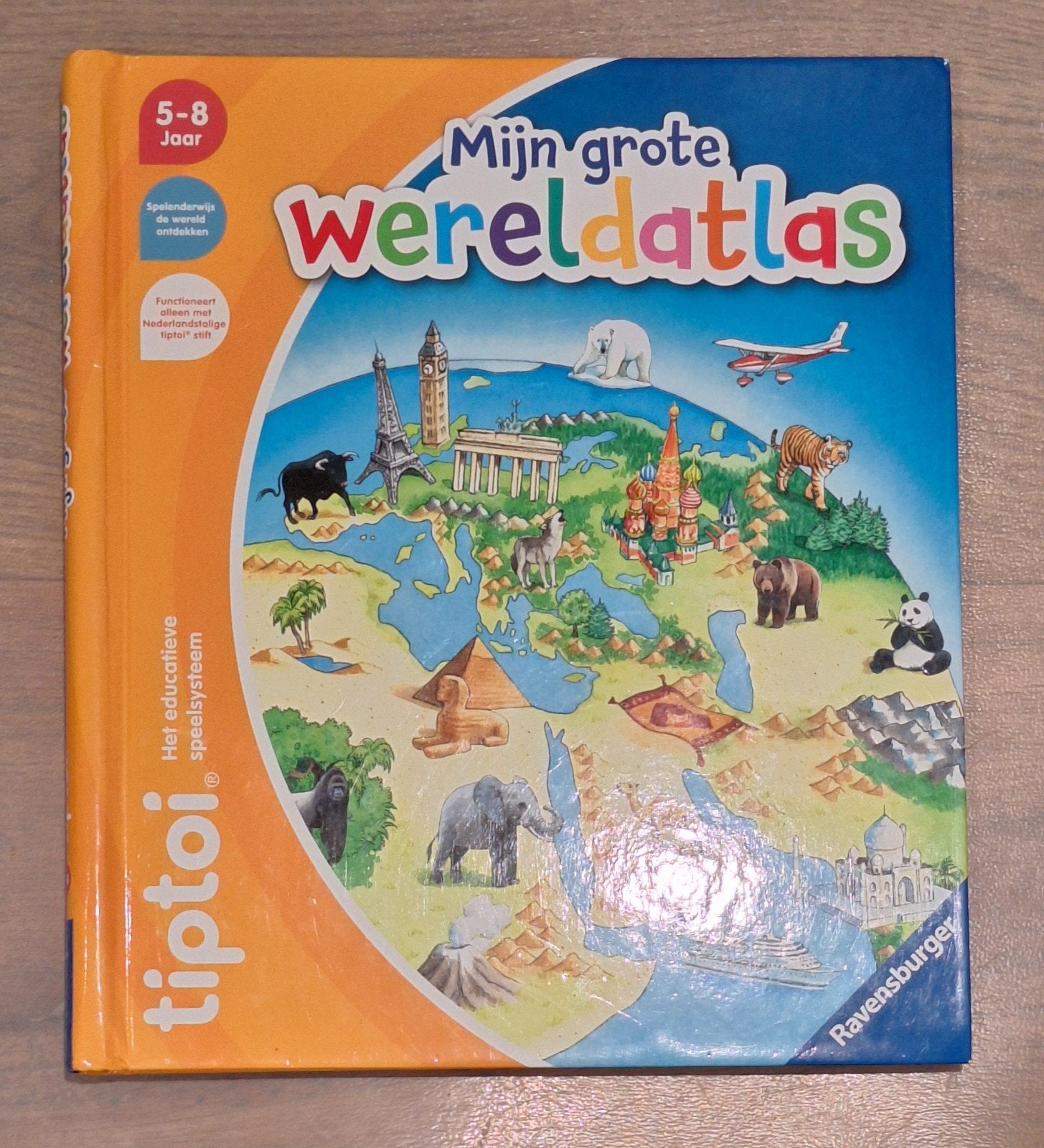 Tiptoi Mijn Grote Wereldatlas Ravensburger 5-8 Jaar, Ophalen of Verzenden