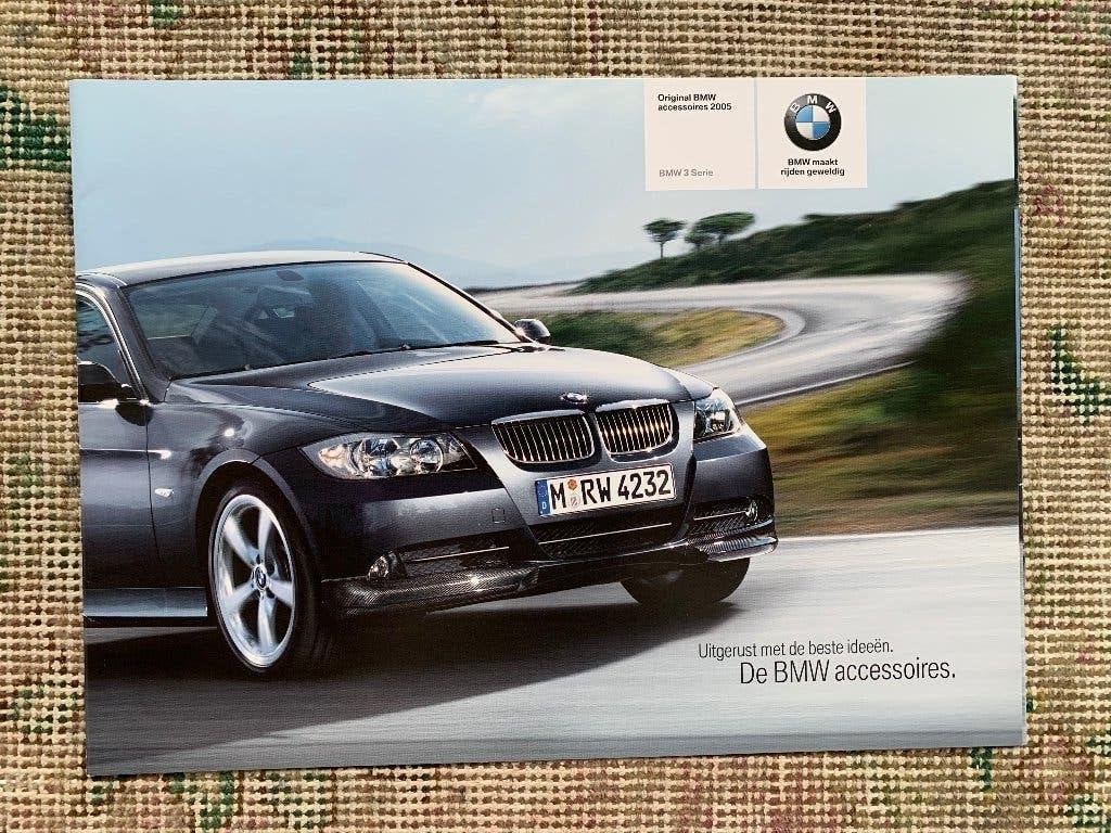 Nederlandse brochure BMW 3-serie E90 accessoires 2004, Boeken, Ophalen of Verzenden, Zo goed als nieuw, BMW, BMW