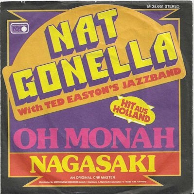 NAT GONELLA & TED EASTON JAZZBAND 1975  G416, Cd's en Dvd's, Gebruikt, 7 inch, Ophalen of Verzenden, Pop