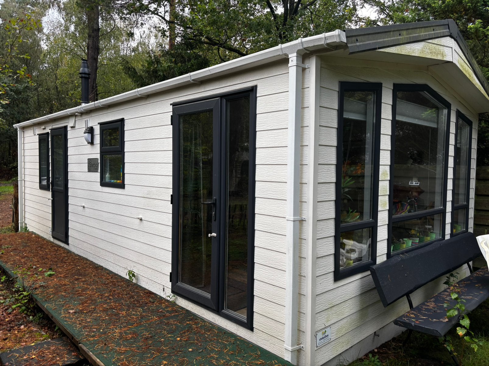 Te koop: chalet/stacaravan z.g.a.n. instapklaar, Tot en met 4