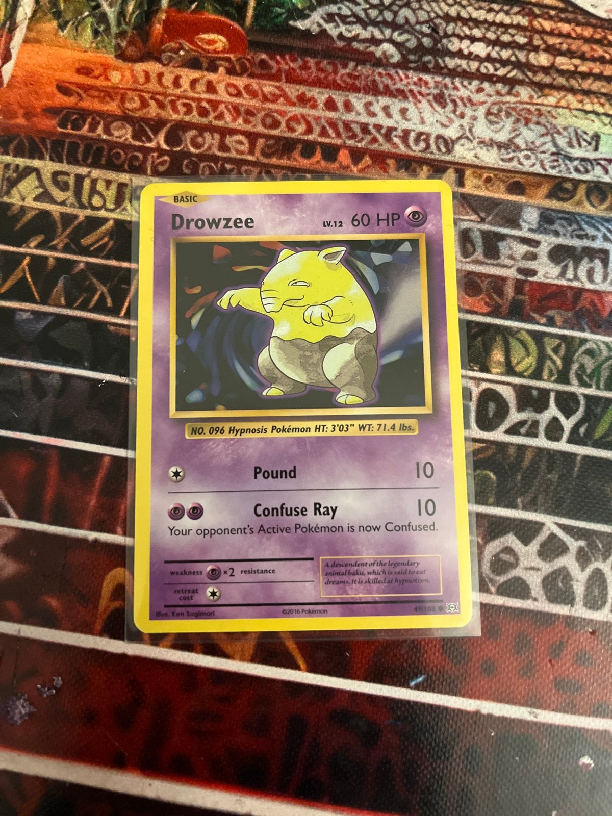 Pokémon Kaarten: Drowzee en Nidoran (M) - Zo goed als nieuw, Ophalen of Verzenden, Zo goed als nieuw, Losse kaart