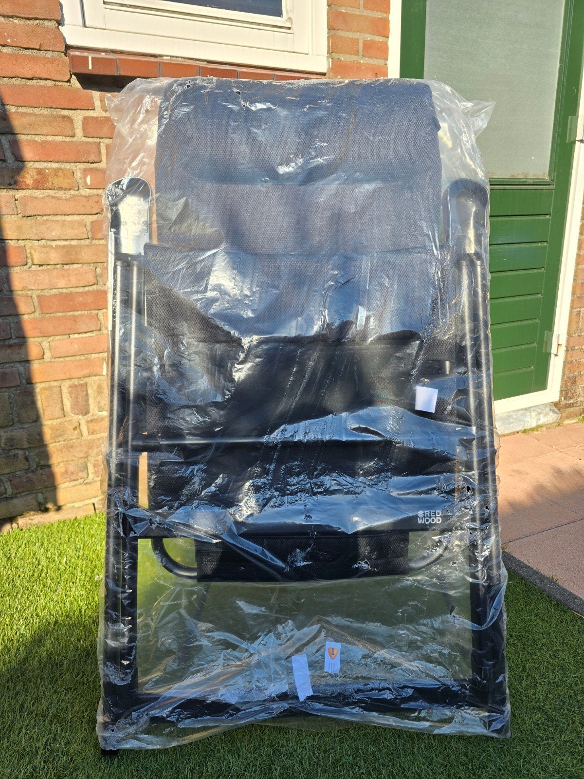 Redwood Sequoia Comfort XL Campingstoel Zwart, Caravans en Kamperen, Kampeermeubelen, Ophalen, Nieuw, Campingstoel
