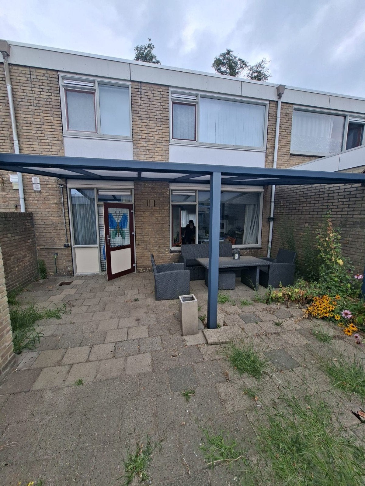 Terrasoverkapping 3x6m met polycarbonaat dak (2 jaar oud), Tuin en Terras, Overkappingen, Ophalen, Zo goed als nieuw, Veranda