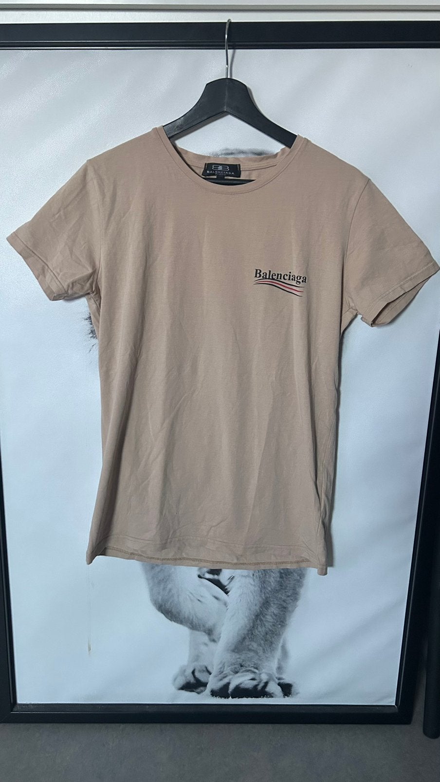 Balenciaga shirt, Kleding | Heren, T-shirts, Ophalen of Verzenden, Zo goed als nieuw, Maat 46 (S) of kleiner, Beige
