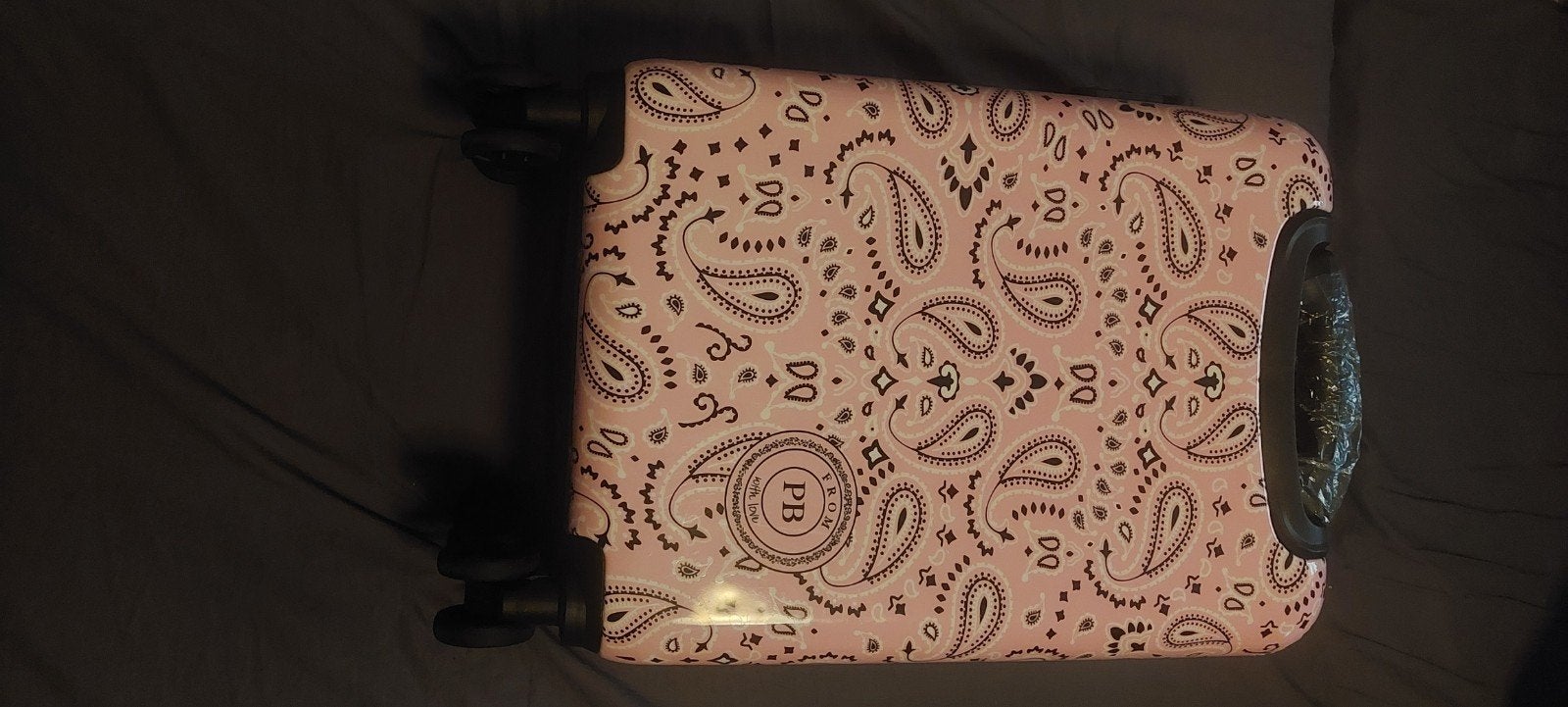 nieuwe patty brard roze koffer met paisley print en wieltjes, 20 tot 30 cm, Nieuw, Ophalen of Verzenden, Uitschuifbare handgreep