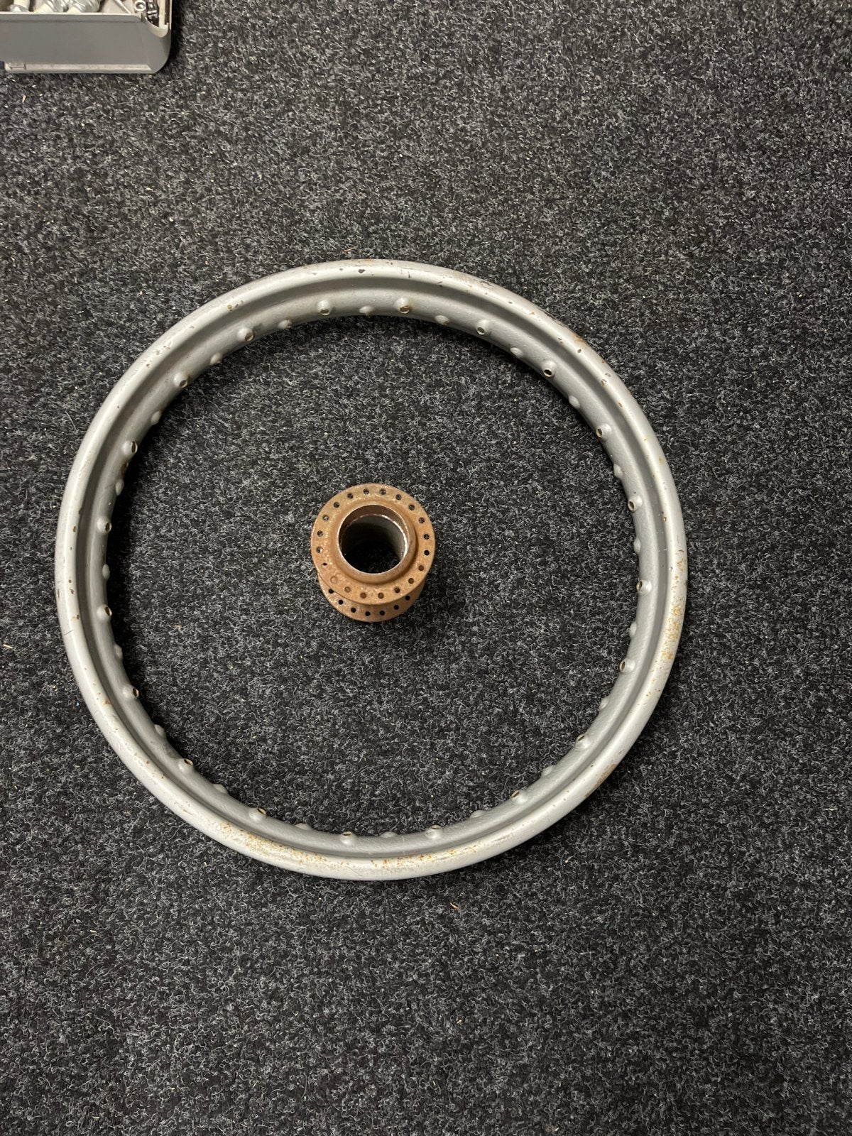 Hollandia zijspan gebruikte velg met naaf - Gebruikt, Fietsen en Brommers, Gebruikt, Aluminium, Oldtimerfiets, Ophalen