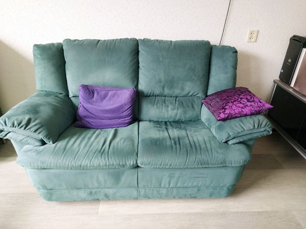 Tweemaal 2-zits bank, Ophalen, Gebruikt, 150 tot 200 cm, Tweepersoons