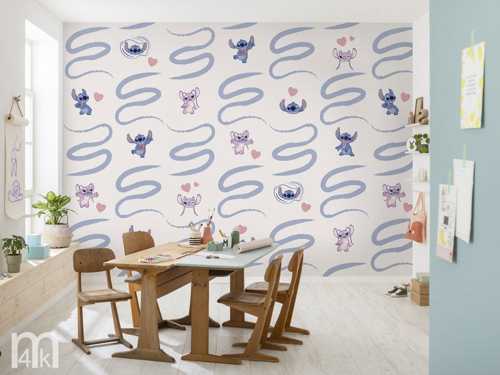 Lilo and Stitch behang Be Kind - vlies behang *Muurdeco4kids, Verzenden, Nieuw