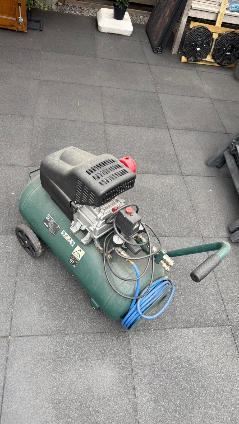 Parkside 50L luchtcompressor, Ophalen, Gebruikt