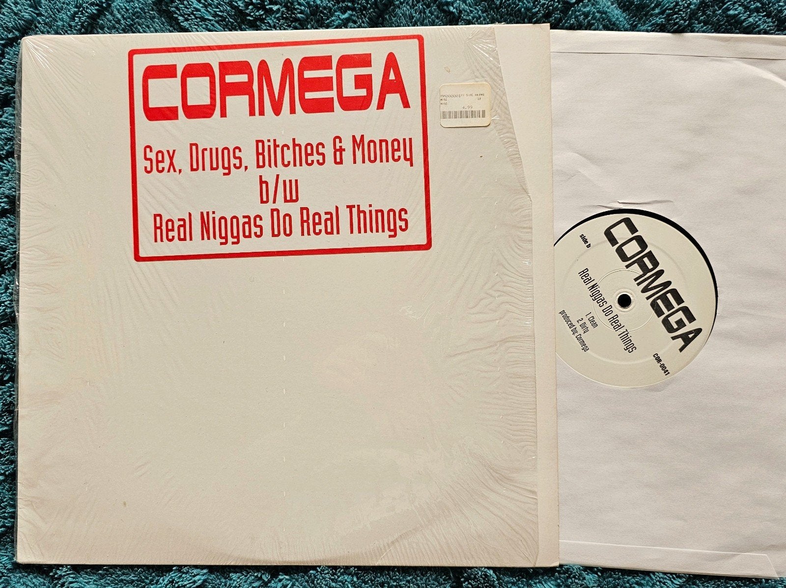 Cormega - Sex, Drugs, Bitches & Money 12" Single, Gebruikt, Originele persing, Ophalen of Verzenden, EP