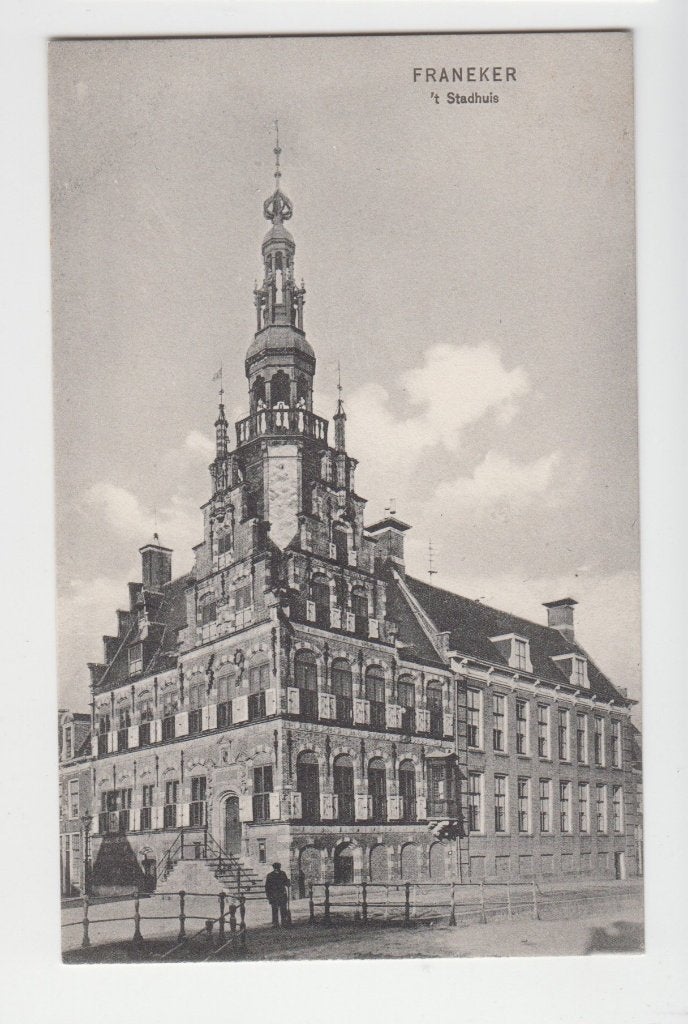 089 Franeker 't Stadhuis B35, Verzamelen, Verzenden, Voor 1920, Ongelopen, Friesland
