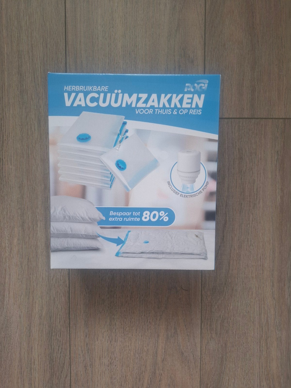 Rogi herbruikbare vacuumzakken met elektrische pomp, Ophalen of Verzenden, Zo goed als nieuw