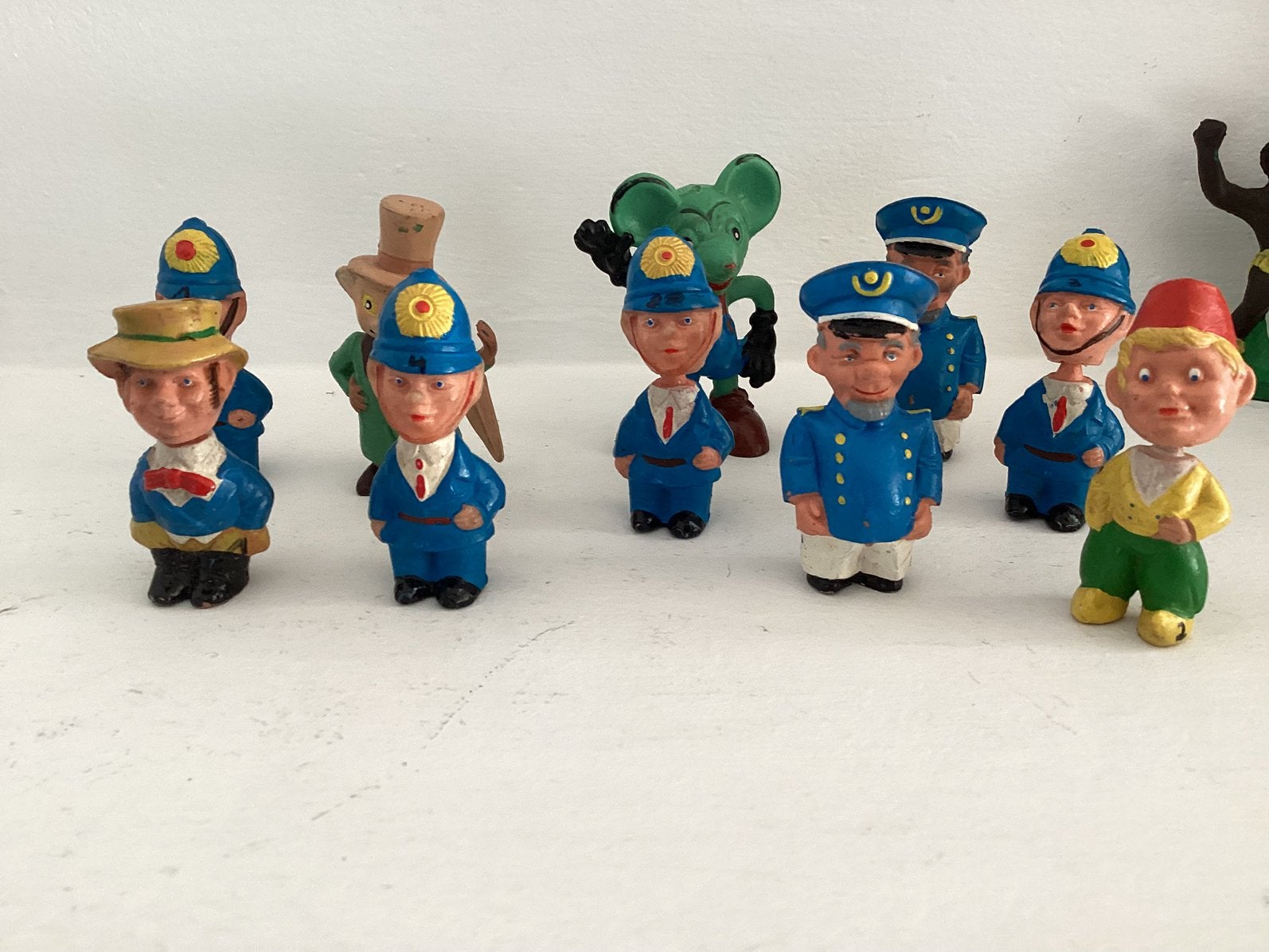 Figuren rubber vintage, Ophalen of Verzenden, Zo goed als nieuw