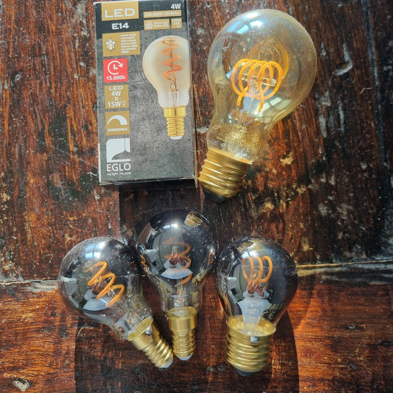 Led lampen filament 5 stuks, Huis en Inrichting, Led-lamp, Eglo, Nieuw, Warm wit