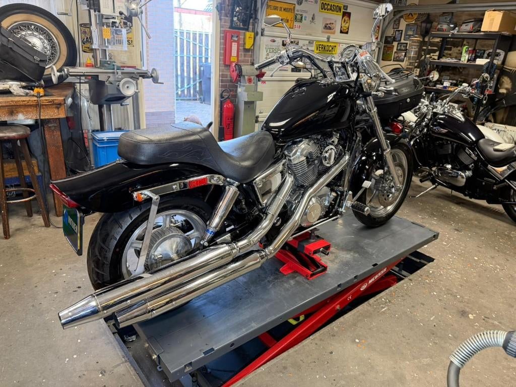 Uitlaat VT1100 Supertrapp made in USA, Ophalen, Gebruikt