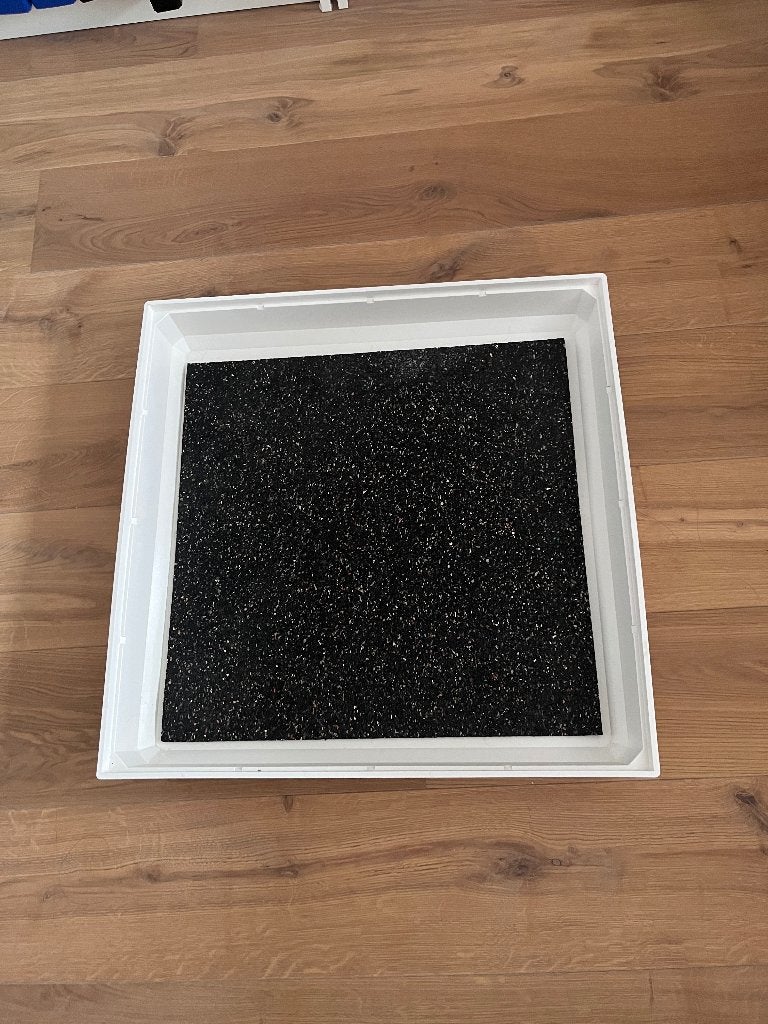 Opvangbak lekbak wasmachine met anti trillingsmat, Ophalen, Gebruikt