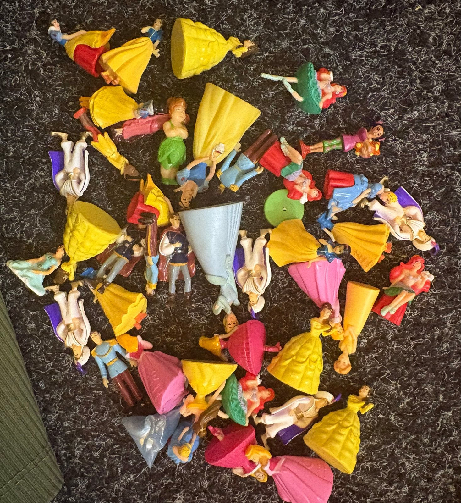 Disney taarttoppers - Prinsessen en prinsen, Verzamelen, Ophalen of Verzenden, Gebruikt, Beeldje of Figuurtje