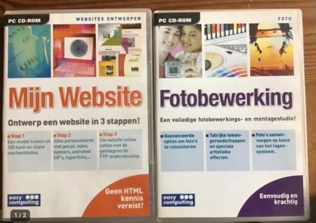 2 pc cd-roms met mijn website en fotobewerking, Computers en Software, Ophalen of Verzenden, Onbekend