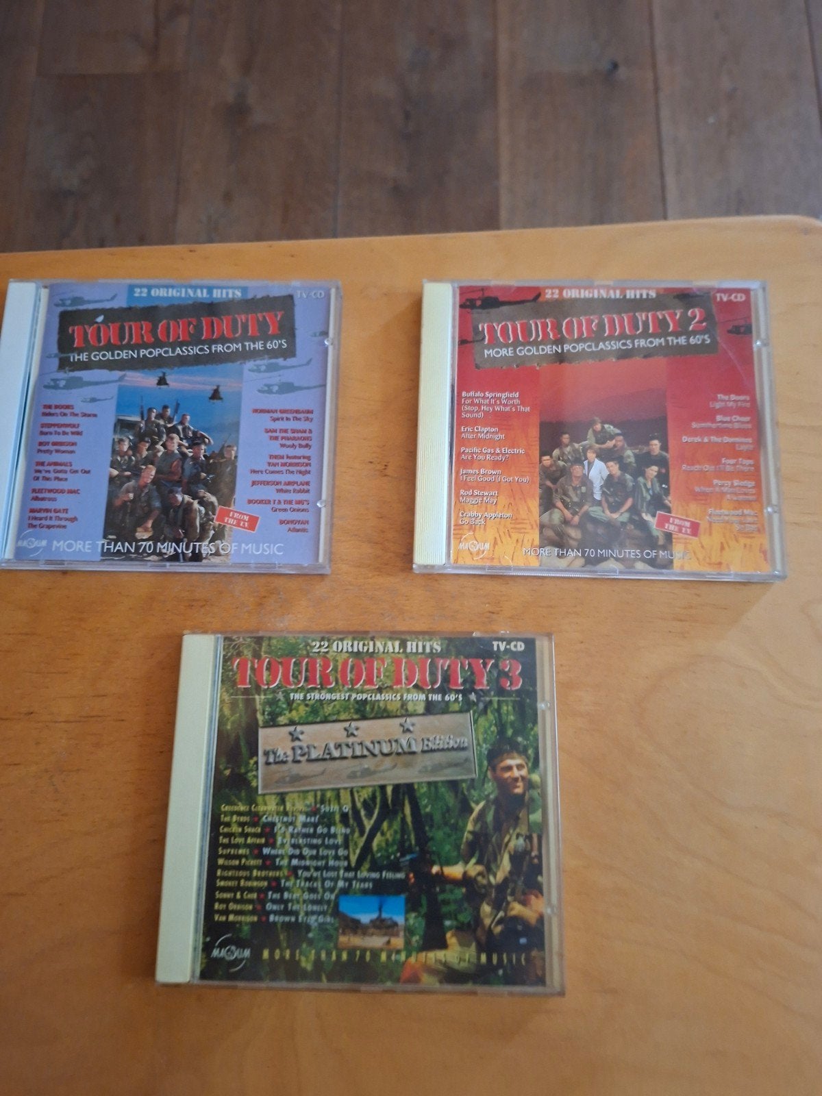 Tour of Duty CD's 1, 2 en 3 - Gold Popclassics uit de jaren, Gebruikt, Pop, Ophalen of Verzenden, Verzamelalbum