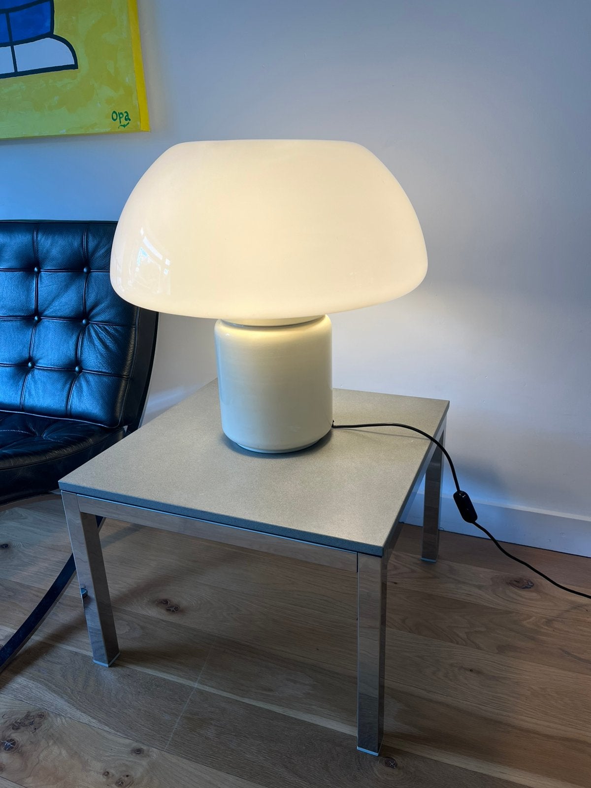 Martinelli Luce Model 625 Mushroom tafellamp, Ophalen, 50 tot 75 cm, Zo goed als nieuw, Design '70