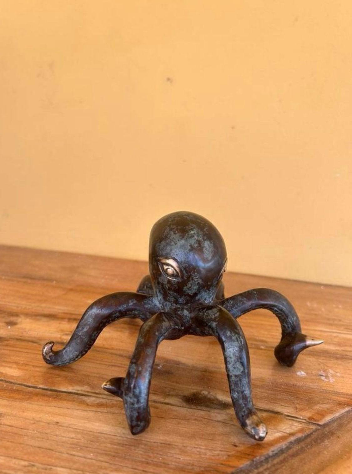 Prachtige bronzen Inktvis, Octopus. Art & Design Kunst, Antiek en Kunst, Ophalen of Verzenden