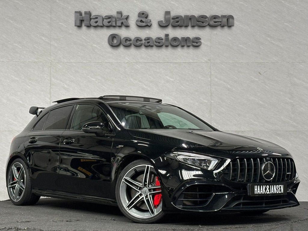 Mercedes-Benz A-klasse AMG A45 s - Memory - Pano - 360 - inc, Automaat, Zwart, 4 cilinders, Zwart