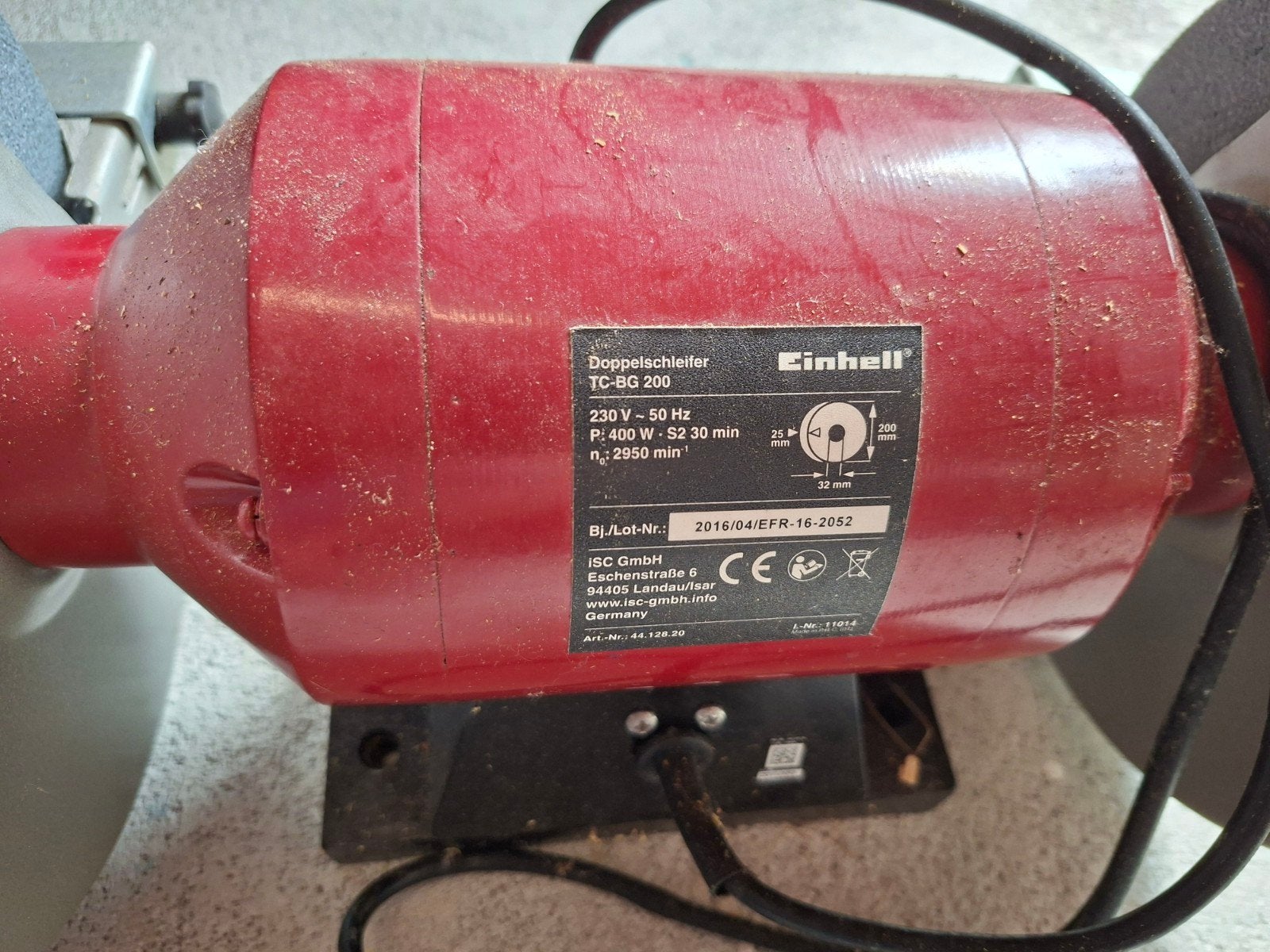 Einhell TC-BG 200 Dubbelsteenslijper 400W, 200 mm schijf, Ophalen