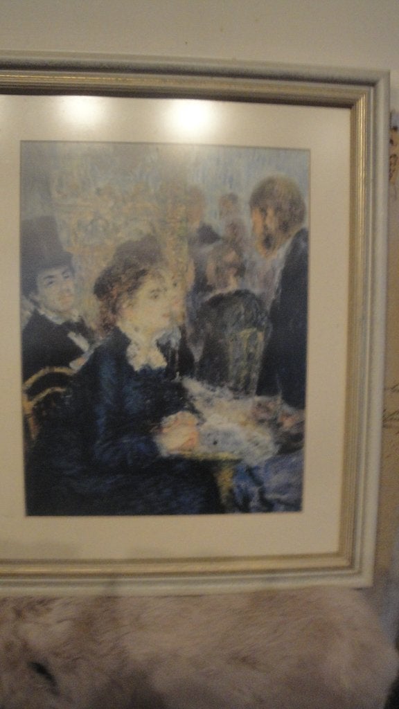 schilderij in mooie lijst, Antiek en Kunst, Kunst | Schilderijen | Klassiek, Ophalen of Verzenden, Achter glas, Overige onderwerpen