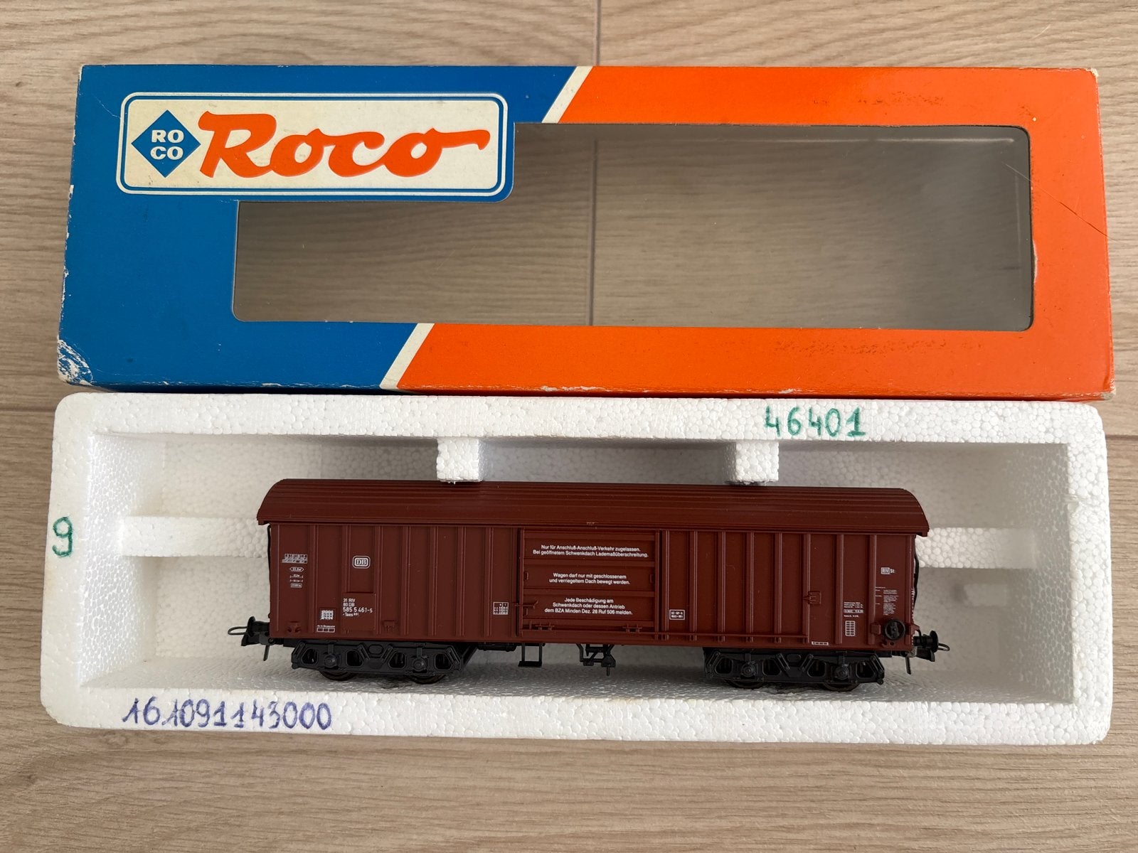 Roco Wagon 46401 - Bruine goederenwagon, Hobby en Vrije tijd, Modeltreinen | H0, Ophalen of Verzenden, Zo goed als nieuw, Wagon