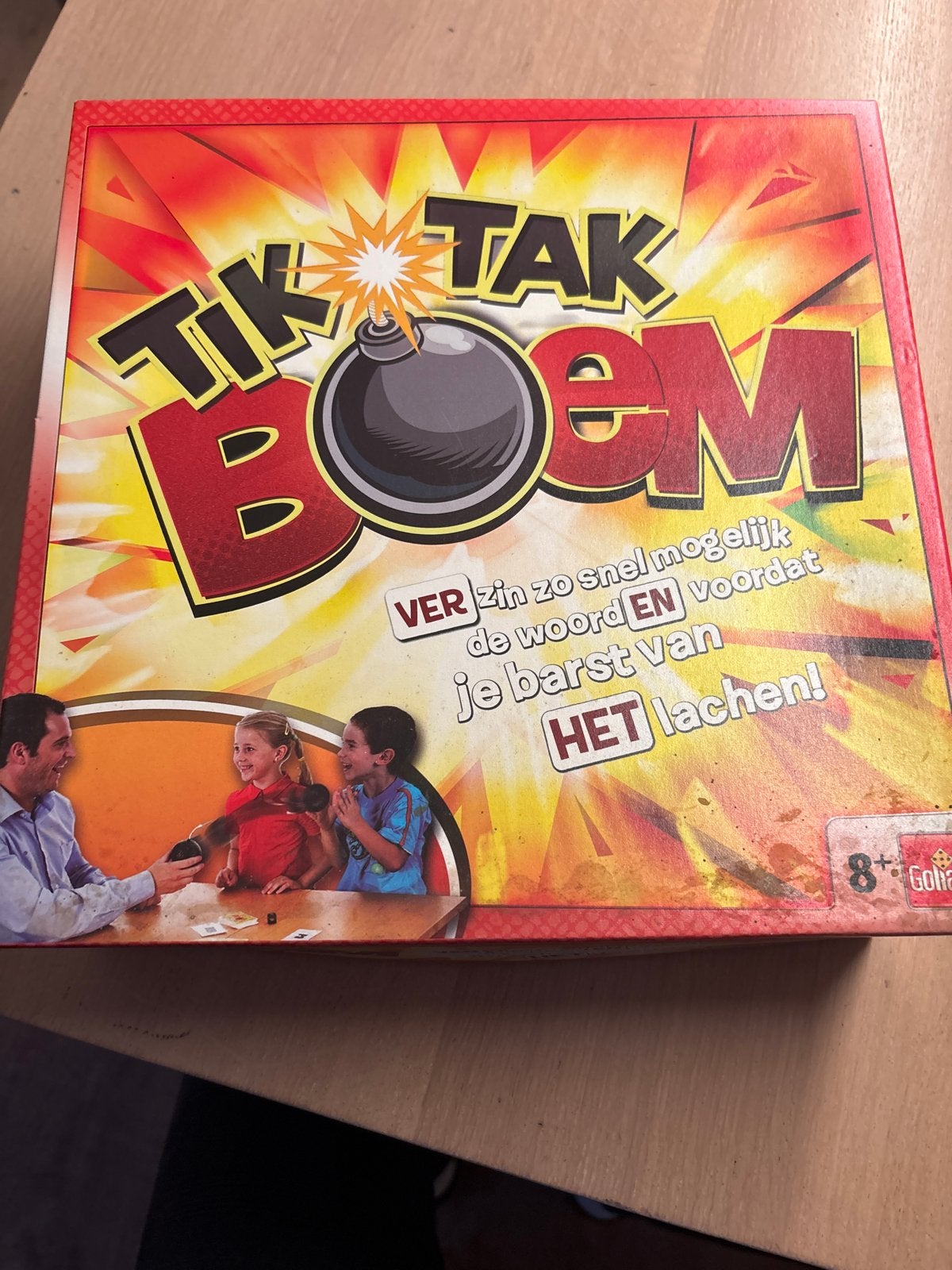 Tik Tak Boem - Het hilarische woordspel!, Drie of vier spelers, Ophalen of Verzenden, Zo goed als nieuw