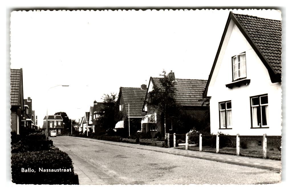 Baflo, Nassaustraat, Verzamelen, Verzenden, 1960 tot 1980, Gelopen, Groningen