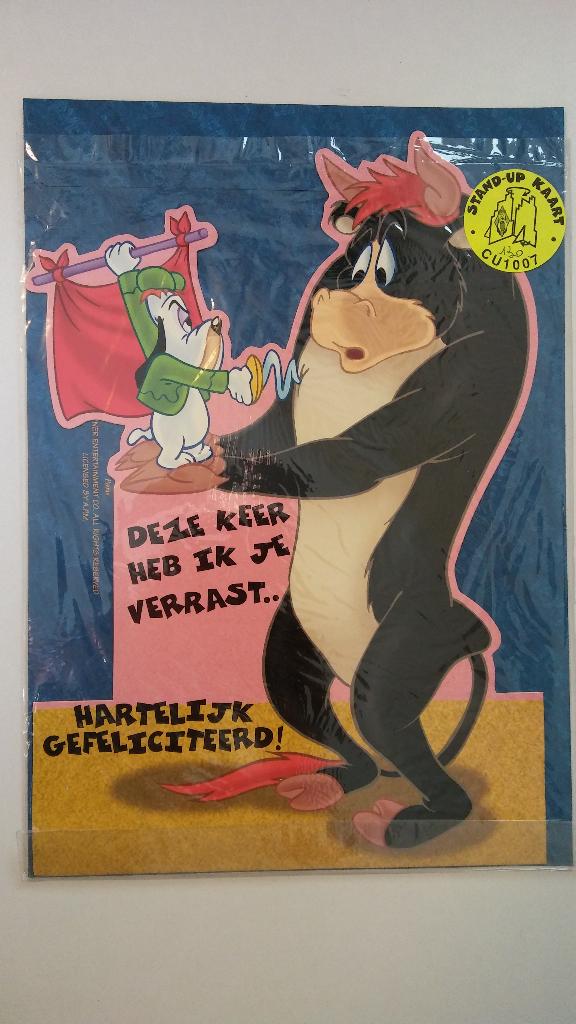 Droopy Tex Avery Wolf meisje kaarten feestkaarten GROOT, Ophalen of Verzenden, Overige figuren, Zo goed als nieuw, Overige typen