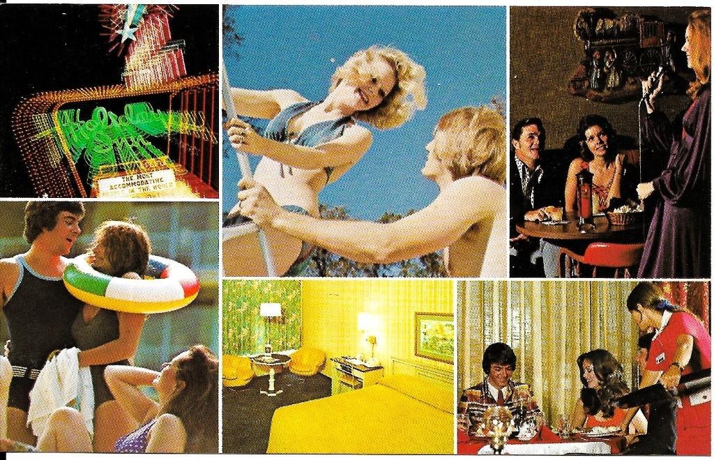 Ansichtkaart	Holiday Inn (USA)	6-luik, Verzenden, 1960 tot 1980, Ongelopen, Buiten Europa