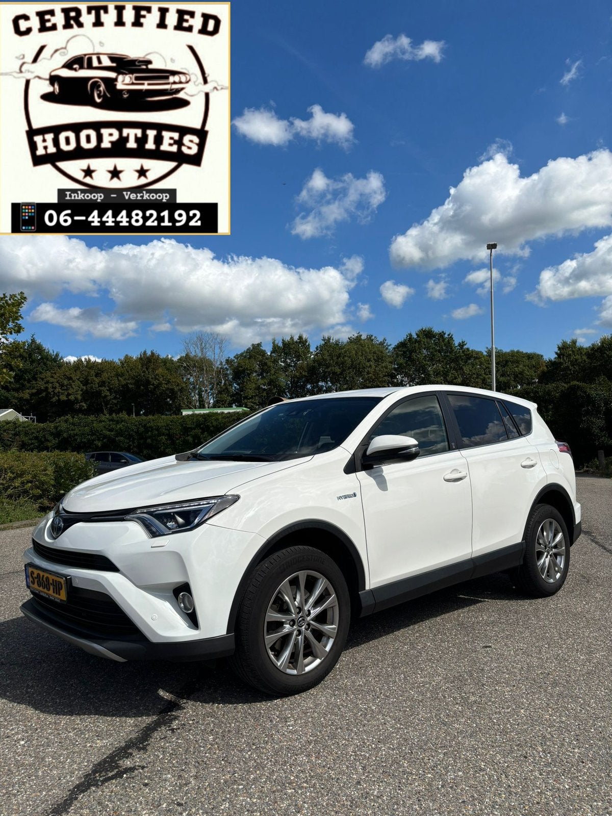 Foto 2 van Toyota Rav4 2018 Wit 2.5 Hybrid AWD Energy APK 31/10/2027