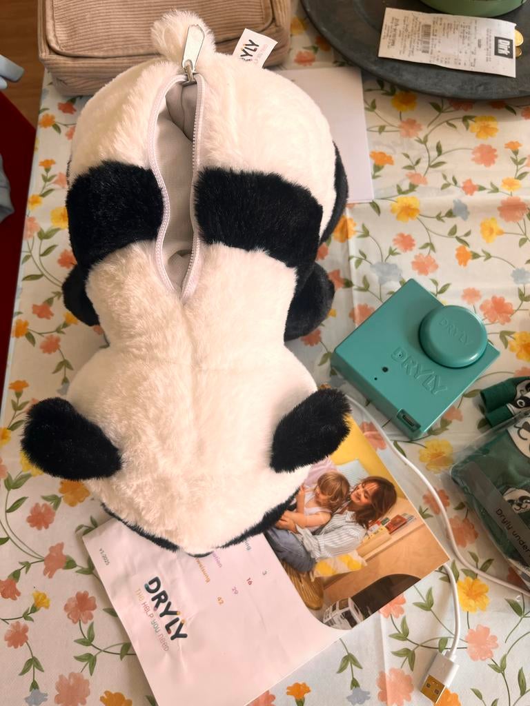 Dryly plaswekker set met panda knuffel en ondergoed, Ophalen of Verzenden, Zo goed als nieuw
