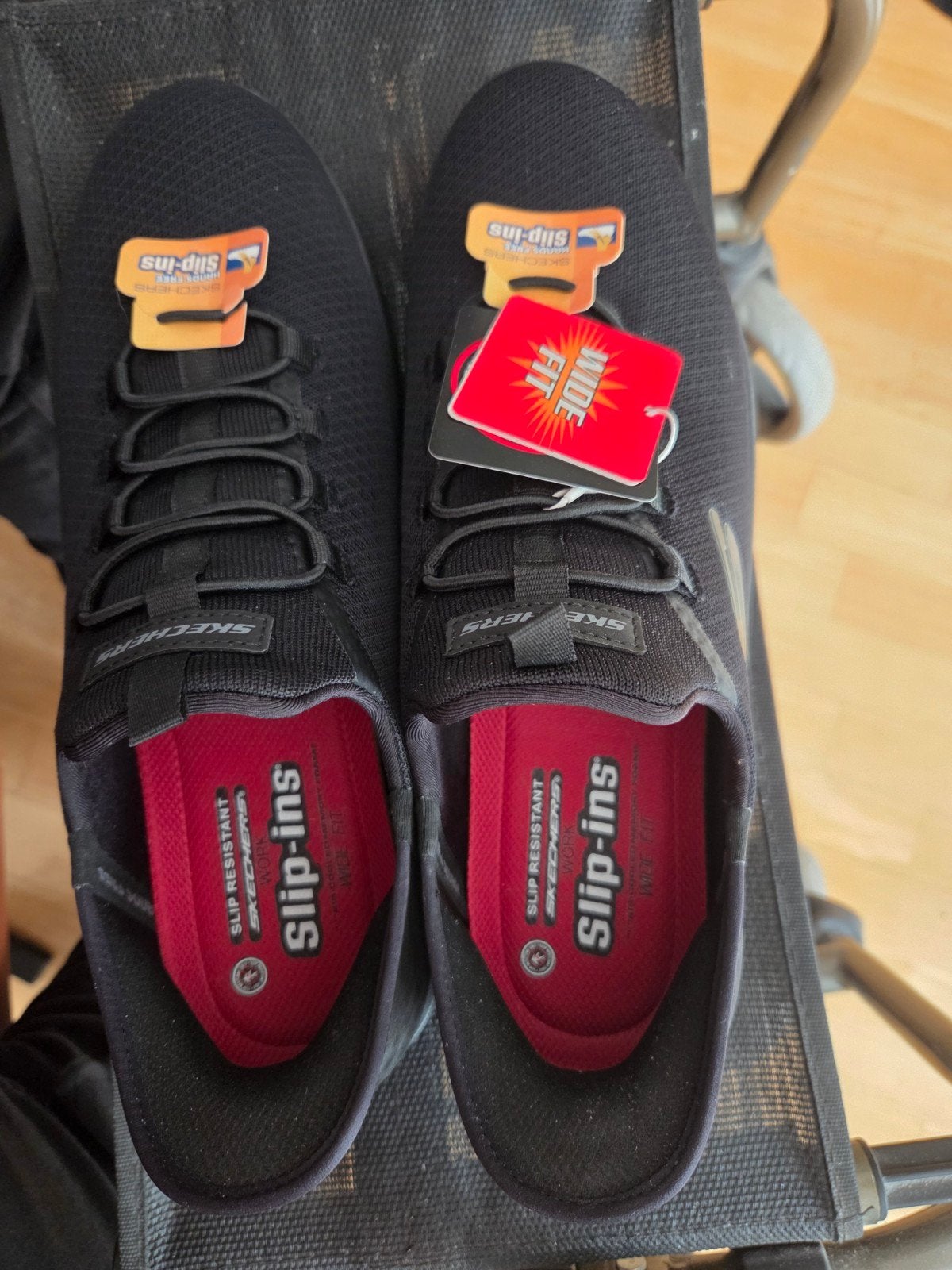 Skechers Slip-ins Work Footwear - Nieuw in doos, Ophalen, Zwart, Nieuw, Sneakers of Gympen