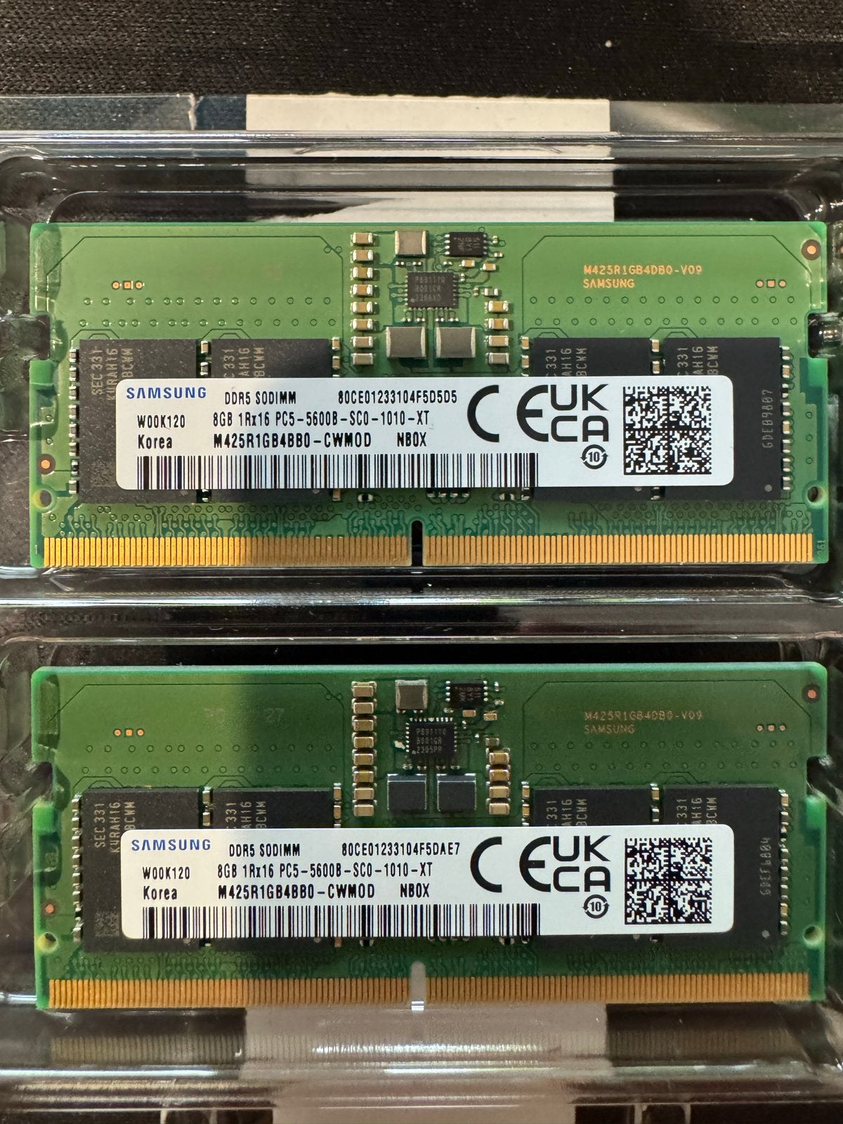 SAMSUNG DDR5 SODIMM 16GB (2x8GB) 5600MHz Laptop RAM, Computers en Software, Ophalen of Verzenden, Zo goed als nieuw, DDR5, Laptop