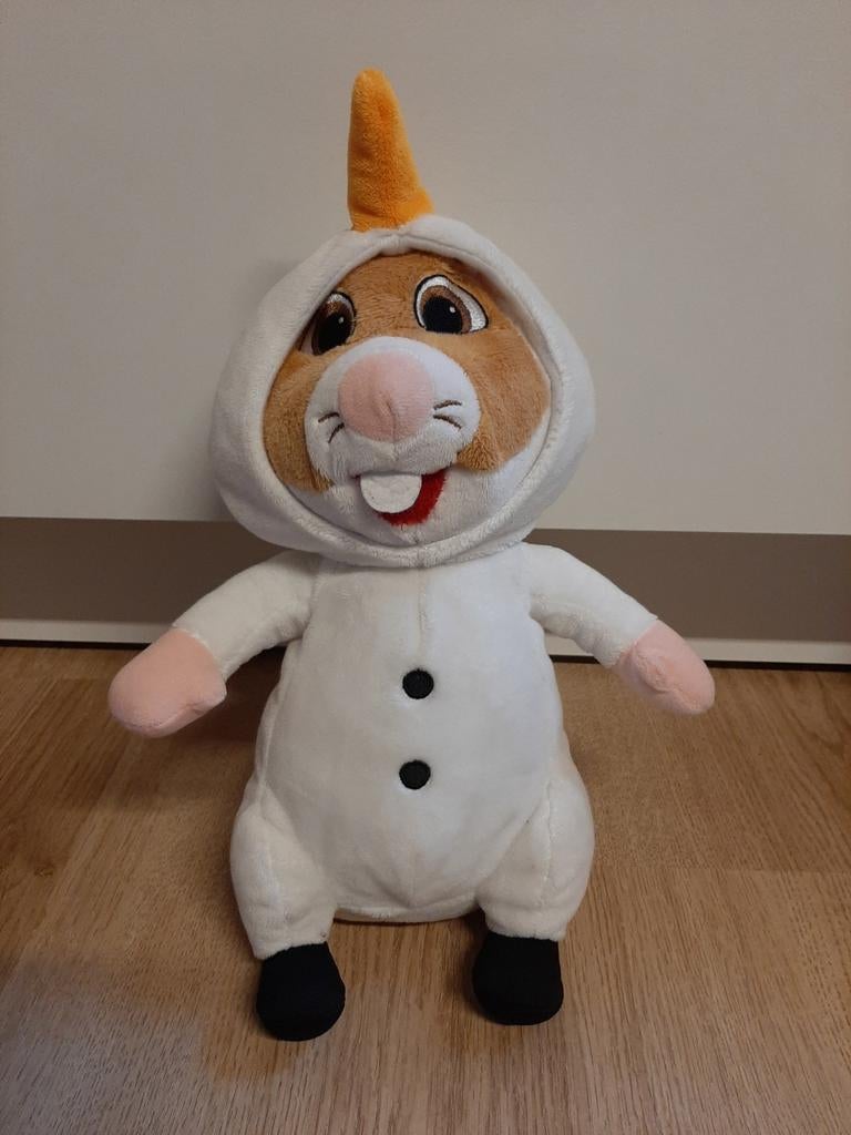 AH hamster knuffel sneeuwpop winter, Kinderen en Baby's, Ophalen of Verzenden, Overige typen