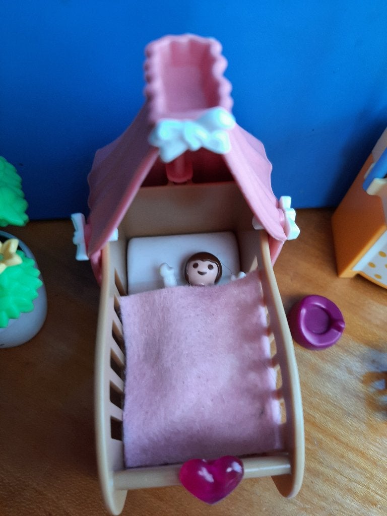 gezin huisinrichting babykamer 5334 vader baby wieg compleet, Ophalen of Verzenden, Zo goed als nieuw, Complete set