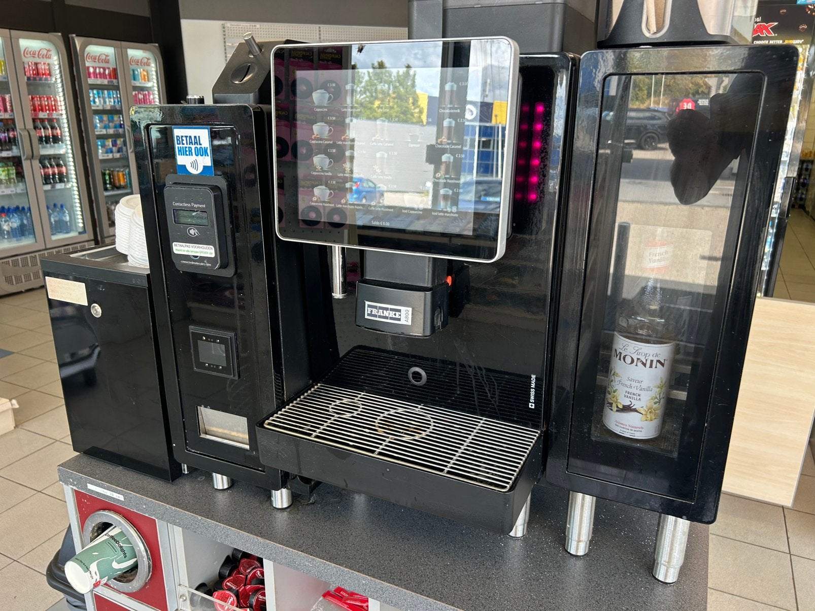koffiemachine horeca Franke A800 met flavour station, Ophalen, Gebruikt, Koffie en Espresso