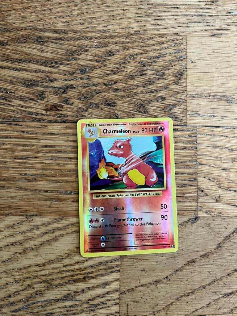 Charmeleon, Hobby en Vrije tijd, Verzamelkaartspellen | Pokémon, Ophalen of Verzenden, Zo goed als nieuw