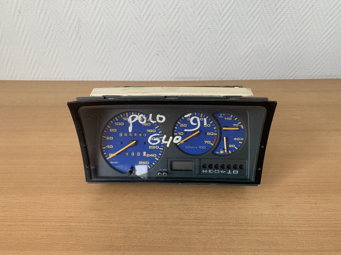 volkswagen polo II G40 tellerklok 1987 tot 1994 blauw + RPM, Auto-onderdelen, Gebruikt, -, Volkswagen, -