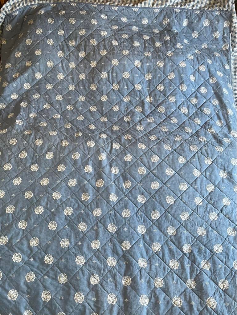 Grand foulard, sprei, woondeken 230 x 280, Gebruikt, Blauw, Overige typen, Tweepersoons