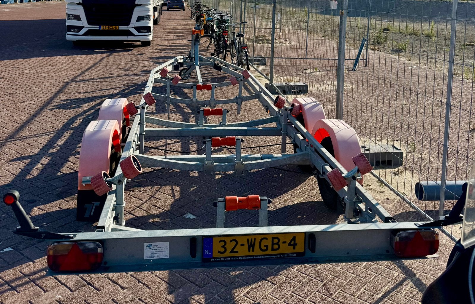 Boottrailer Thomas BT-2500L tandemasser, Watersport en Boten, Boottrailers, Ophalen, 1500 tot 3000 kg, 9 meter of meer, Overige typen
