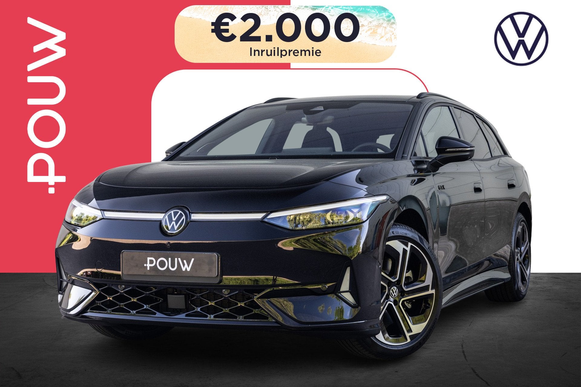 Volkswagen ID.7 Tourer 340pk GTX Limited Edition 86 kWh | Tr, Auto's, 12 maanden, 2240 kg, Zwart, 585 km