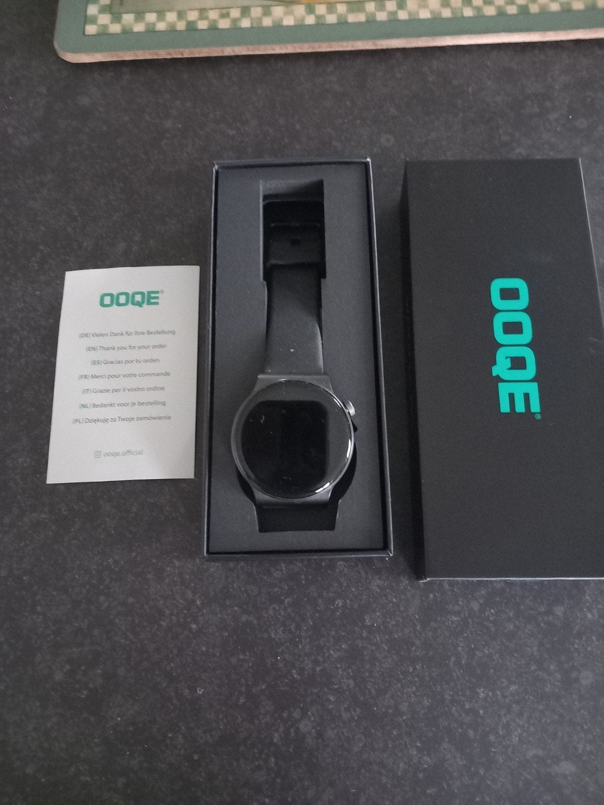 OOQE smartwatch., Ophalen of Verzenden, Nieuw, Zwart, Android