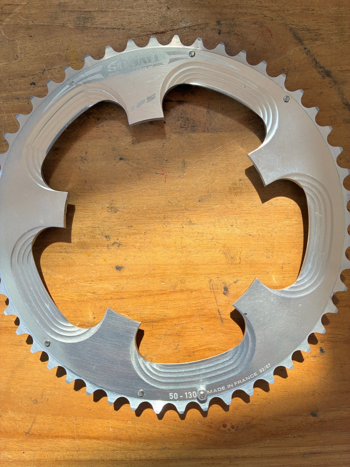 Specialites TA kettingblad 50-130 BCD, Fietsen en Brommers, Fietsonderdelen, Gebruikt, Derailleur of Ketting, Aluminium, Racefiets