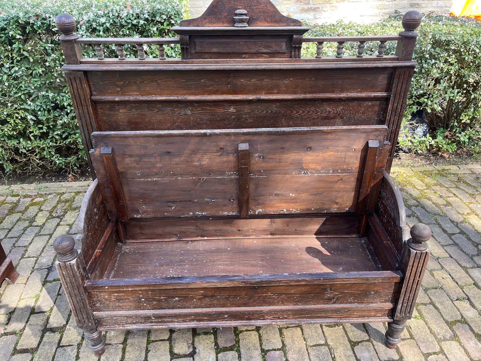 Bank, houten bank, Ophalen, Gebruikt, Hout