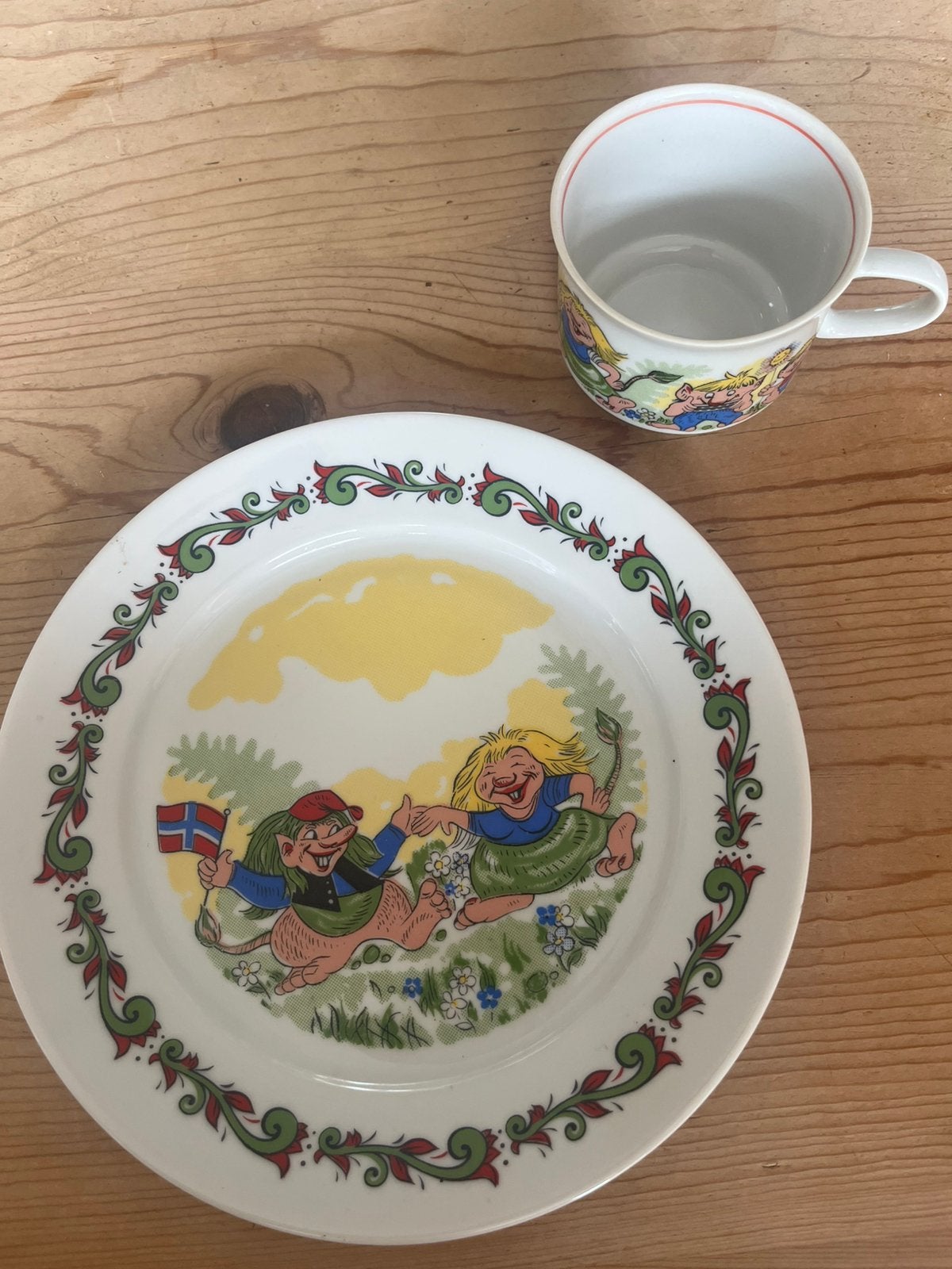 Freiberger porzellan, trollen servies, noorwegen, Ophalen of Verzenden